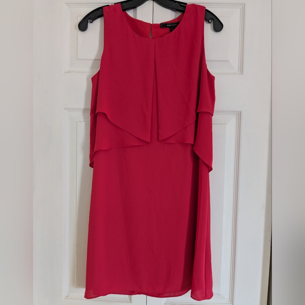 BCBG Max Azria Red Sleeveless Dress